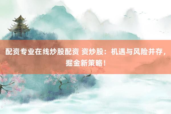 配资专业在线炒股配资 资炒股：机遇与风险并存，掘金新策略！